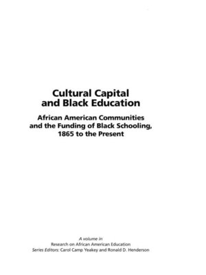 cover image of Cultural Capital and Black Education